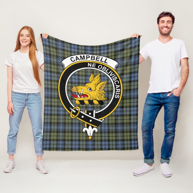 Clan Campbell verblasste Tartan Kariert Fleecedecke (Beispiel)