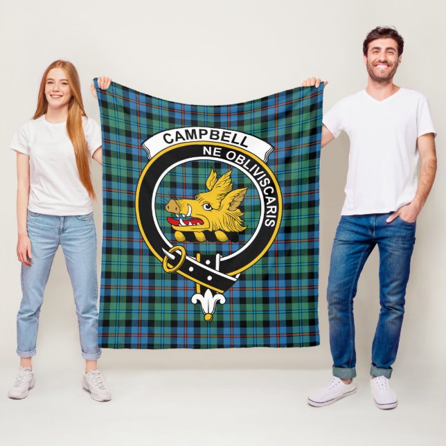 Clan Campbell von Cawdor antiken Tartan Kariert Fleecedecke (Beispiel)