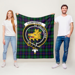 Clan Campbell von Cawdor Moderner Tartan Kariert Fleecedecke