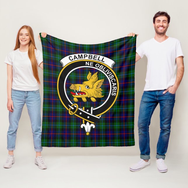 Clan Campbell von Cawdor Moderner Tartan Kariert Fleecedecke (Beispiel)