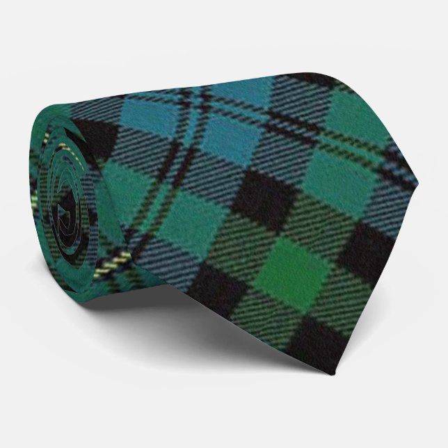 Clan Campbell von Loudoun Scottish Tartan Krawatte (Gerollt)