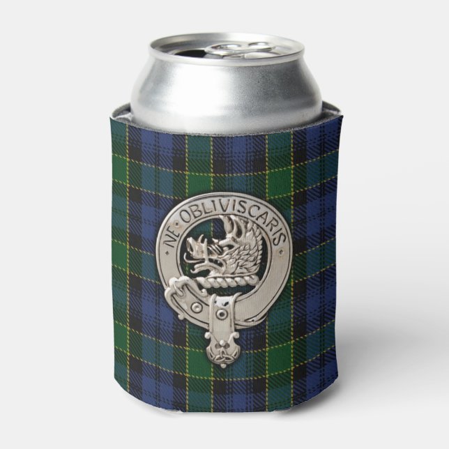 Clan Campbell Wappen & Breadalbane Tartan Dosenkühler (Kanne Vorderseite)