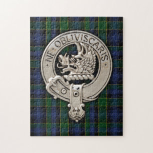 Clan Campbell Wappen & Breadalbane Tartan Puzzle