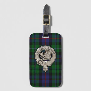 Clan Campbell Wappen & Cawdor Tartan Gepäckanhänger