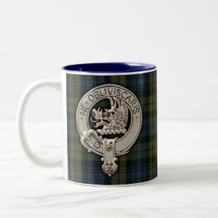 Clan Campbell Wappen & Tartan Zweifarbige Tasse