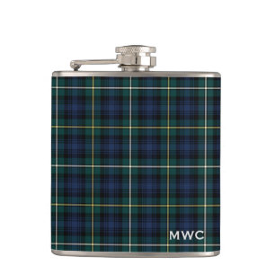 Clan-Campbelltartan-Monogramm Flachmann