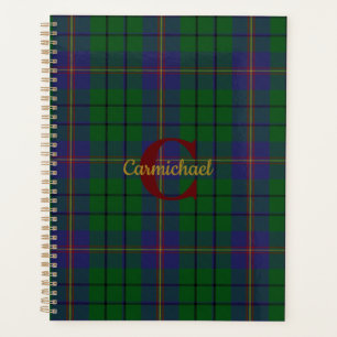 Clan Carmichael Kariert Mit Monogramm Planer
