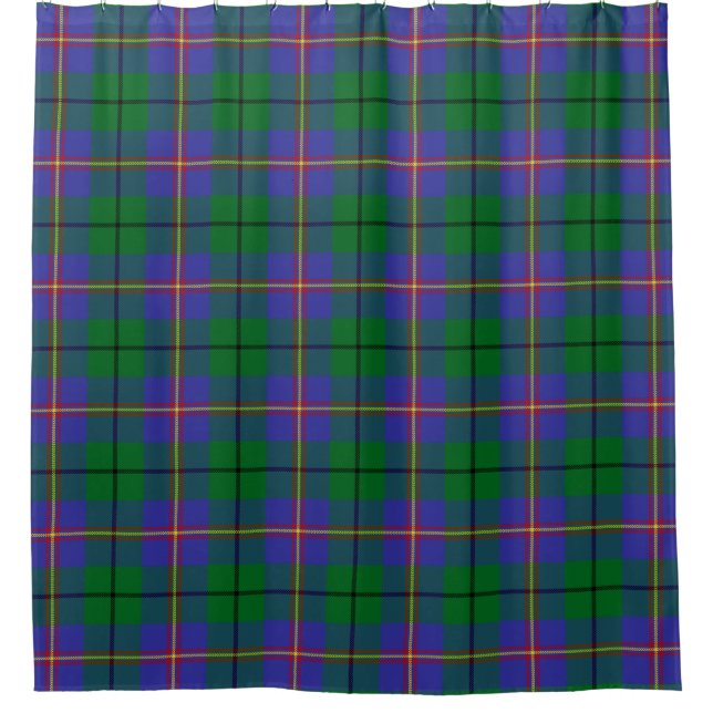 Clan Carmichael Tartan Kariert Duschvorhang (Vorderseite)