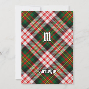 Clan Carnegie Dress Tartan Einladung