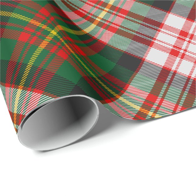 Clan Carnegie Dress Tartan Geschenkpapier (Rolleneckpunkt)