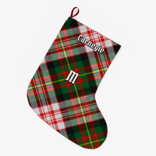 Clan Carnegie Dress Tartan Großer Weihnachtsstrumpf