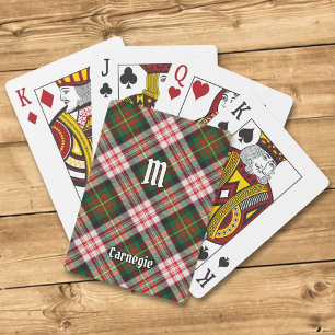 Clan Carnegie Dress Tartan Spielkarten