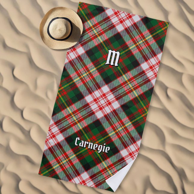 Clan Carnegie Dress Tartan Strandtuch (Von Creator hochgeladen)