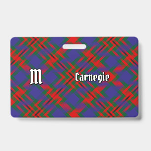 Clan Carnegie Tartan Ausweis