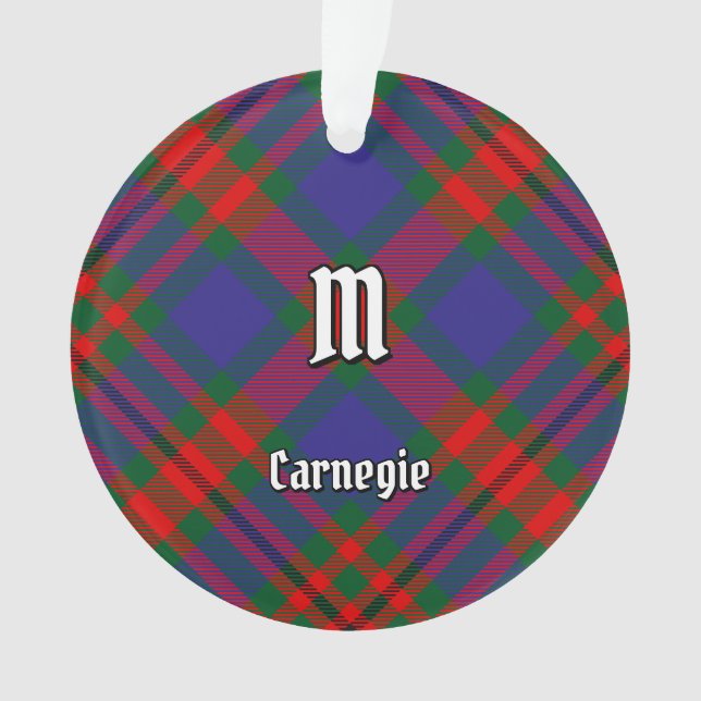 Clan Carnegie Tartan Ornament (Vorderseite)
