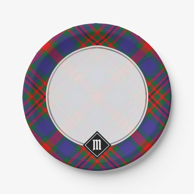 Clan Carnegie Tartan Pappteller (Vorderseite)