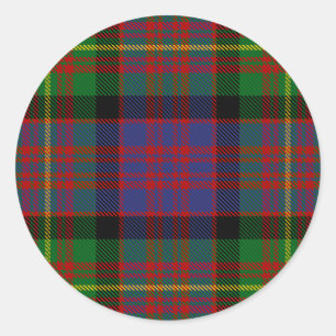 Clan Carnegie Tartan Runder Aufkleber