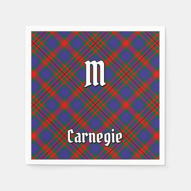 Clan Carnegie Tartan Serviette (Vorderseite)