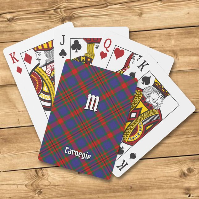 Clan Carnegie Tartan Spielkarten (Von Creator hochgeladen)