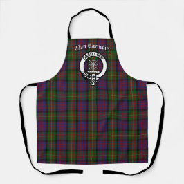 Clan Carnegie Wappen Abzeichen und Tartan Schürze