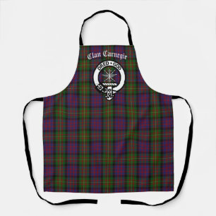 Clan Carnegie Wappen Abzeichen und Tartan Schürze