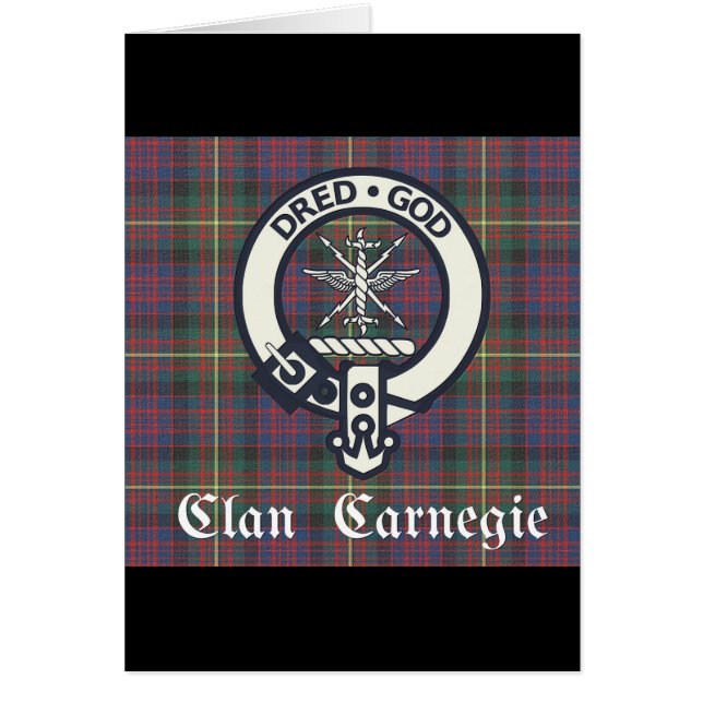 Clan Carnegie Wappen Tartan (Vorne)