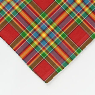 Clan Chattan Tartan Colorful Scottish Kariert Fleecedecke