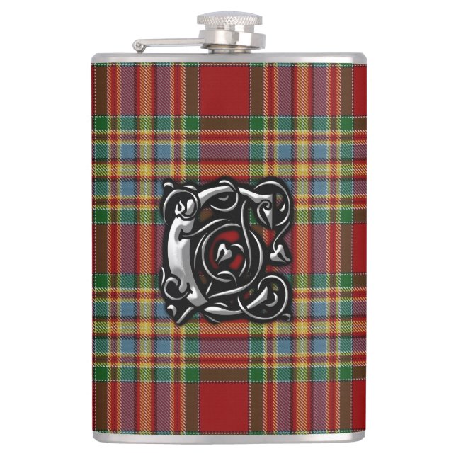 Clan Chattan Tartan Old Scotland Flask Flachmann (Vorderseite)