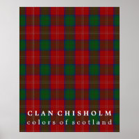 Clan Chisholm Colors of Scotland Tartan