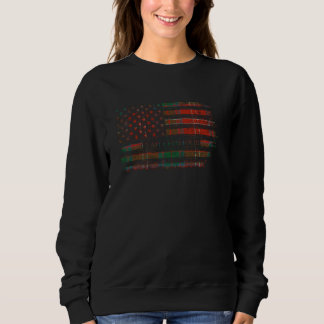 Clan Chisholm Scottish tartan US Flaggenkilometer Sweatshirt
