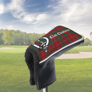 Clan Chisholm Wappen Abzeichen & Tartan Golf Headcover
