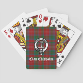 Clan Chisholm Wappen Abzeichen & Tartan Spielkarten