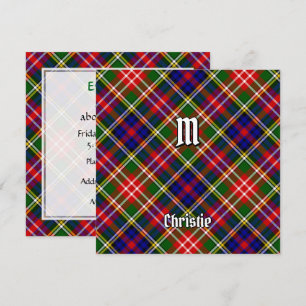 Clan Christie Tartan Einladung