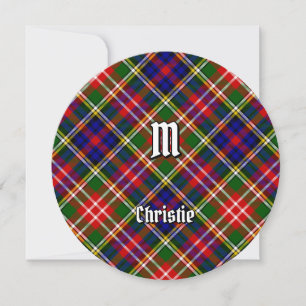 Clan Christie Tartan Einladung