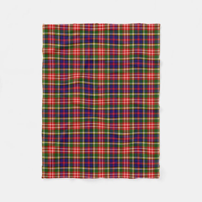 Clan Christie Tartan Kariert Fleecedecke (Vorderseite)