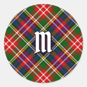 Clan Christie Tartan Runder Aufkleber