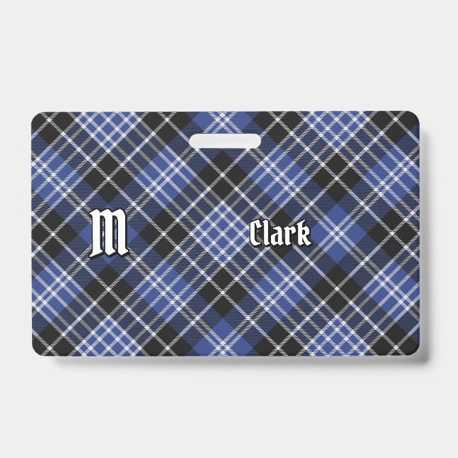 Clan Clark Tartan Ausweis (Vorderseite)