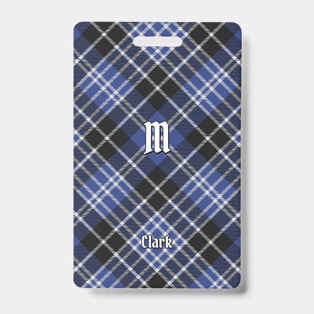 Clan Clark Tartan Ausweis (Vorderseite)