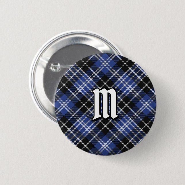 Clan Clark Tartan Button (Vorne & Hinten)