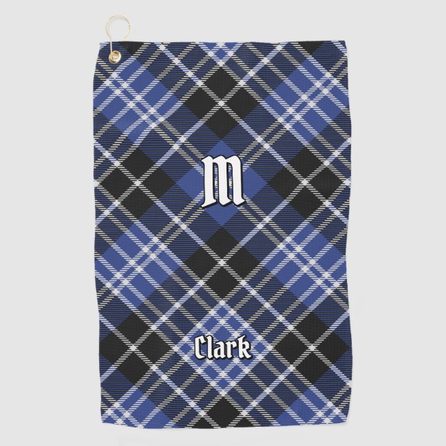 Clan Clark Tartan Golfhandtuch (Vorderseite)