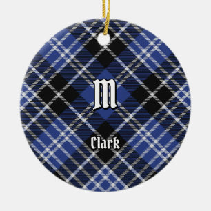 Clan Clark Tartan Keramik Ornament