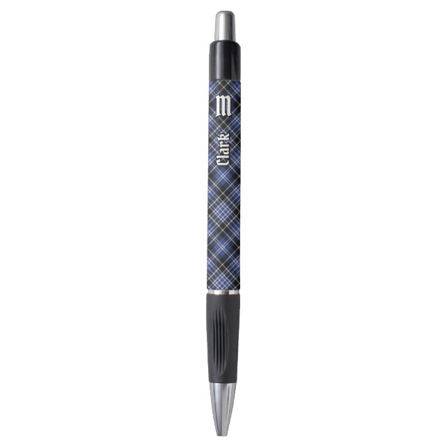 Clan Clark Tartan Kugelschreiber (Vorderseite Vertikal)