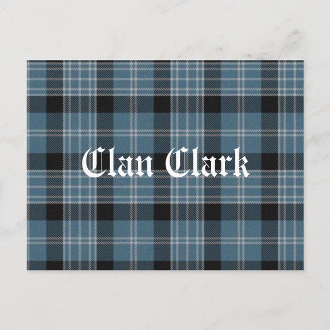 Clan Clark Tartan Postkarte (Vorderseite)