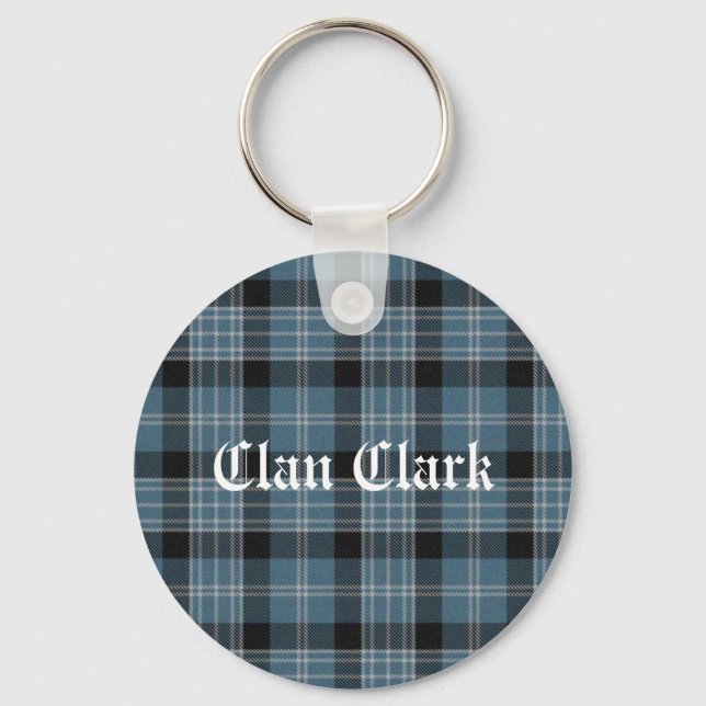 Clan Clark Tartan Schlüsselanhänger (Vorderseite)