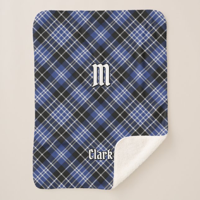 Clan Clark Tartan Sherpadecke (Vorderseite)