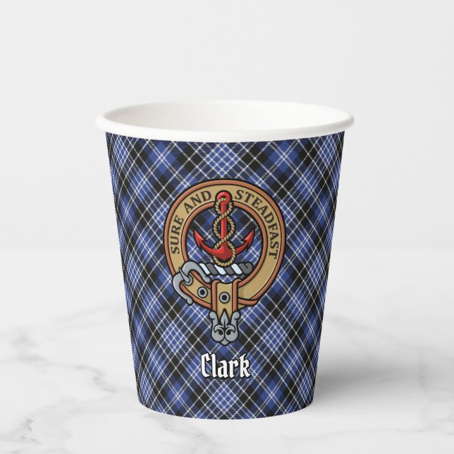 Clan Clark Wappen Pappbecher (Vorderseite)