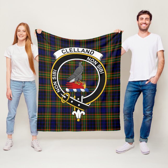 Clan Clelland Tartan Kariert Fleecedecke (Beispiel)