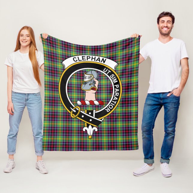 Clan Clephane Tartan Kariert Fleecedecke (Beispiel)