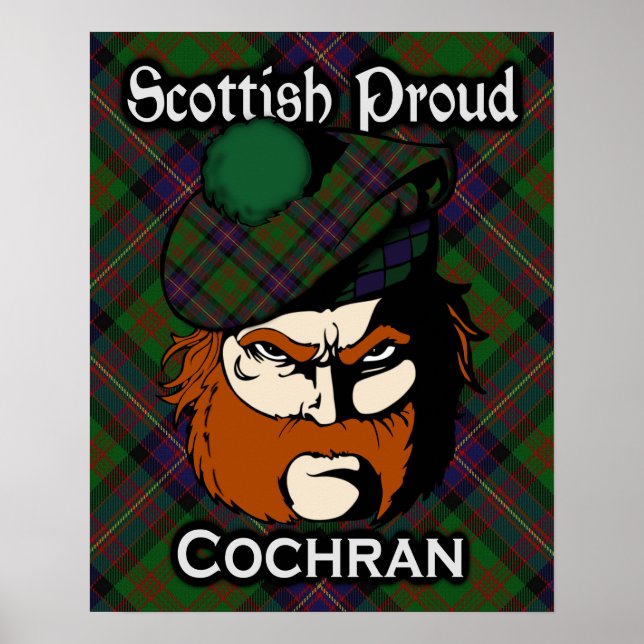 Clan Cochran Scottish Tartan Poster (Vorne)