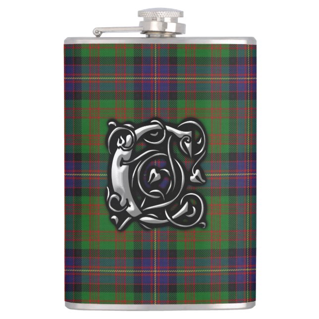 Clan Cochrane Cochran Tartan Old Scottish Flachmann (Vorderseite)